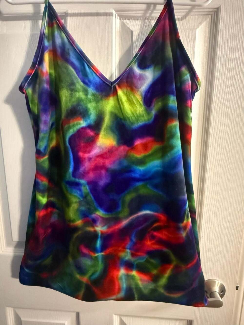 Hurley Women's Tie Dye Velvet  Cami Dress Y2K Size M